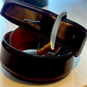Magnanni Brown Leather Belt. 36 inch waist